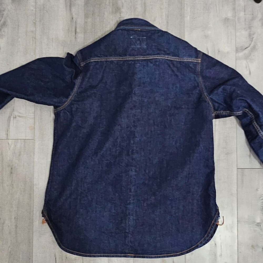 Ciano Farmer Denim Co.  - 14oz Selvedge Texas Denim Workshirt handmade XL - Picture 11 of 16